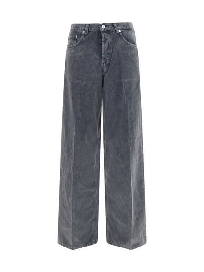 Haikure Bethany Velvet Pier Pants - Grey
