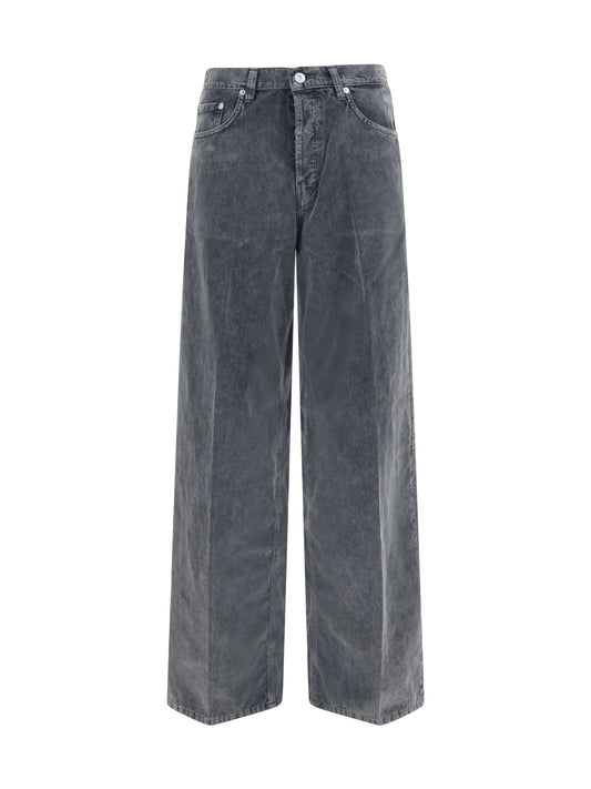 Haikure Bethany Velvet Pier Pants - Grey