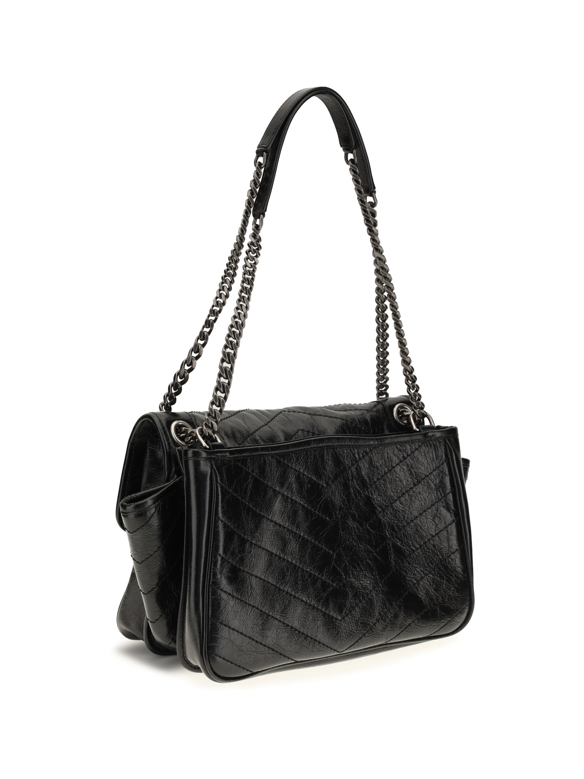 Saint Laurent Niki Tripouch Shoulder Bag - Black