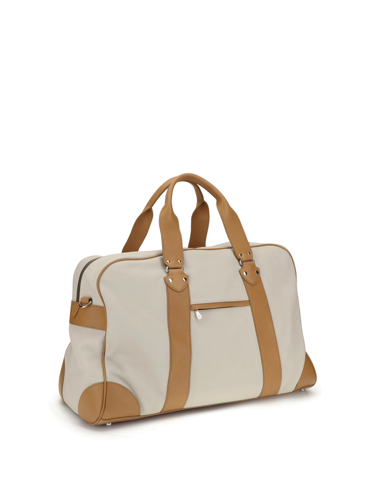 Brunello Cucinelli Street Travel Bag - Ghiaccio+Naturale