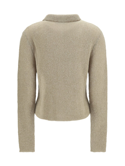 Our Legacy Polo Collar Sweater with buttons - Soft Sage