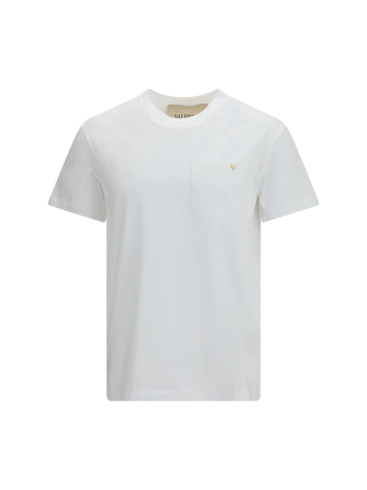 VALENTINO Cotton T-shirt with VGold