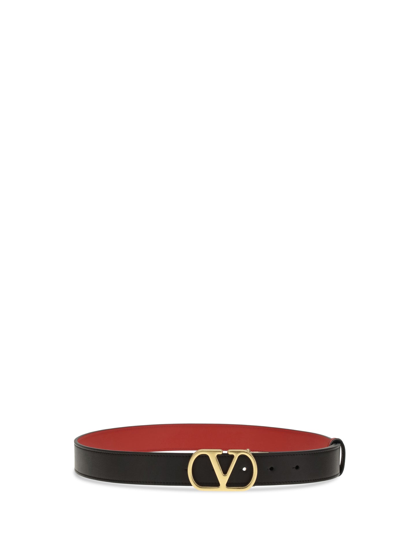 VALENTINO GARAVANI Reversible leather Belt with the VLogo Signature