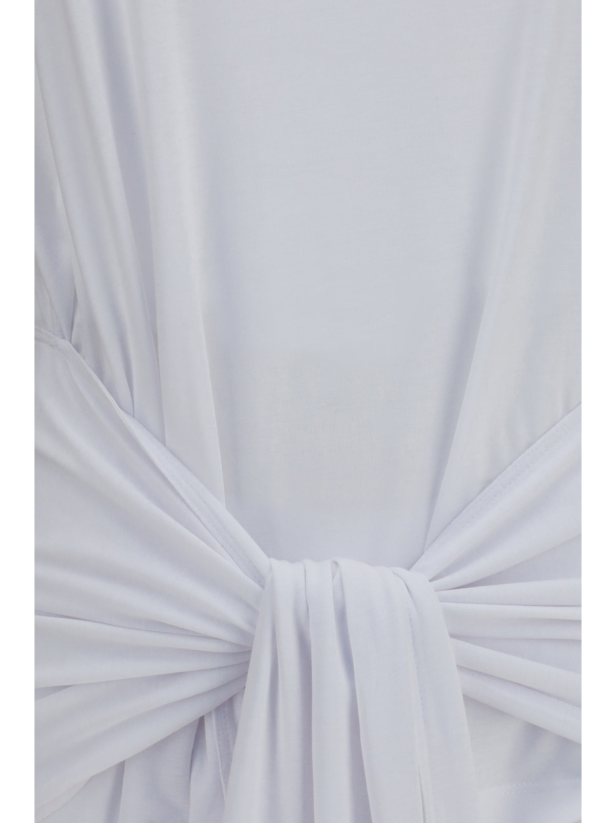 Toteme Draped-waist jersey T-shirt - White