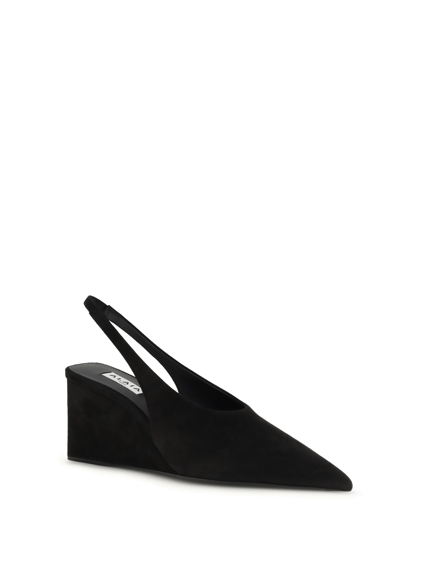 ALAÏA Cube wedge slingback Pumps