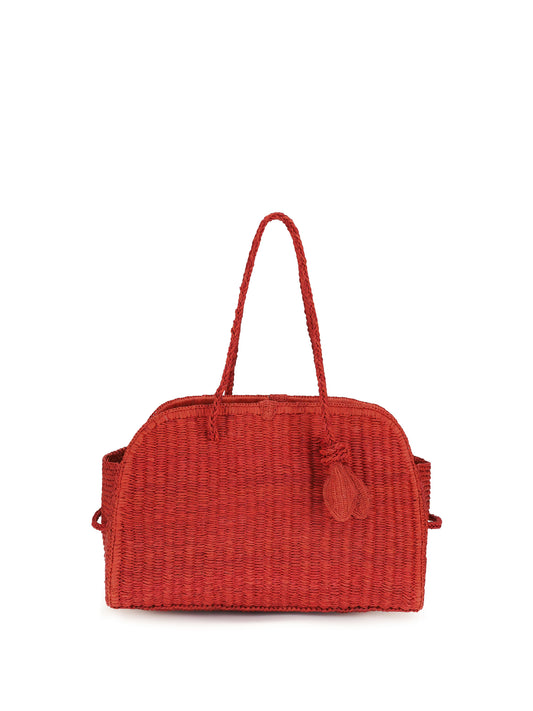 JACQUEMUS Raffia Le Turismo Shoulder Bag
