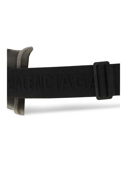 Balenciaga Mirrored Ski Mask Sunglasses - Black