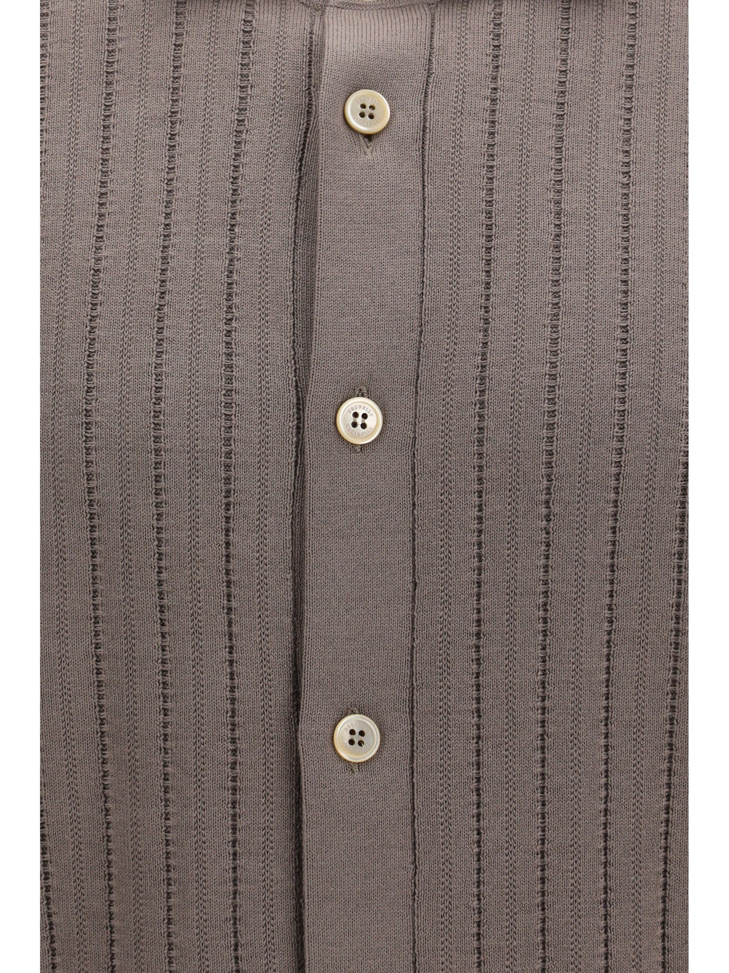 BRUNELLO CUCINELLI Cotton ribbed knit Shirt