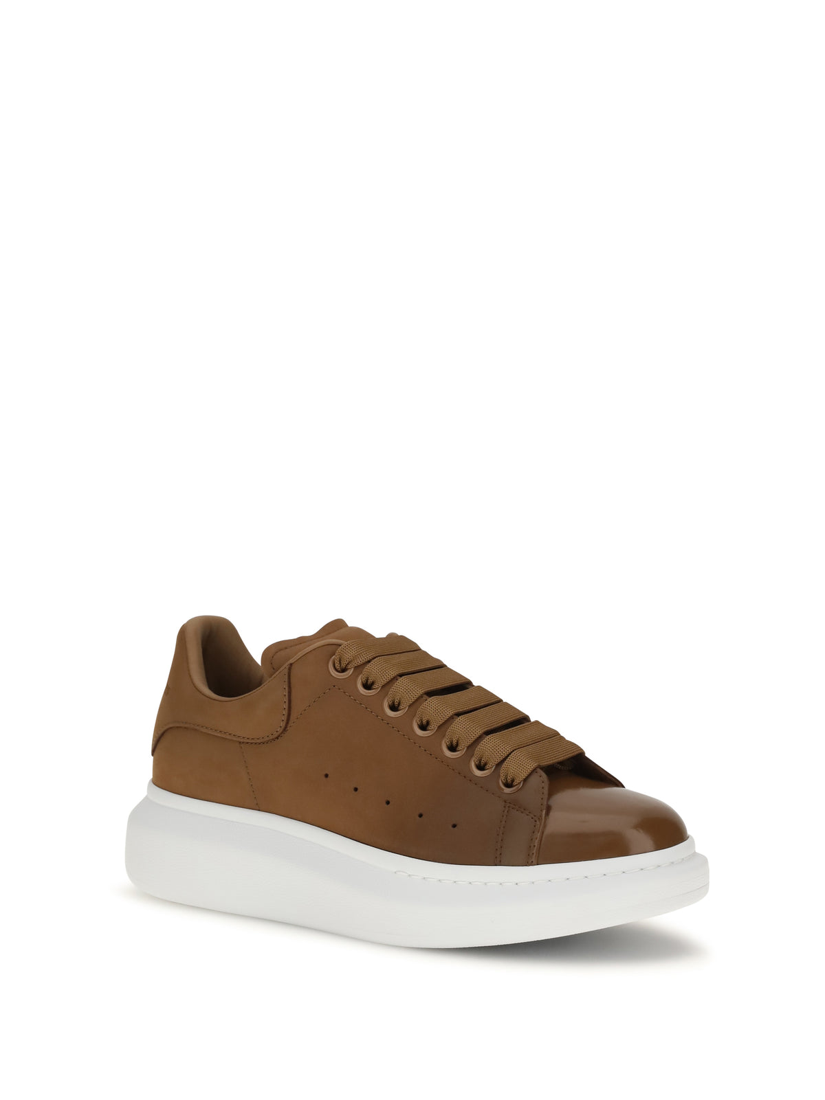 Alexander Mcqueen Oversized Sneakers in lea - Brown