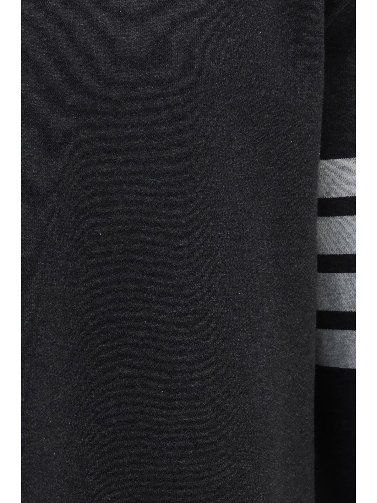 Thom Browne Colorblock Crewneck Sweatshirt with 4-bar detail - Dark Grey / Pale Grey