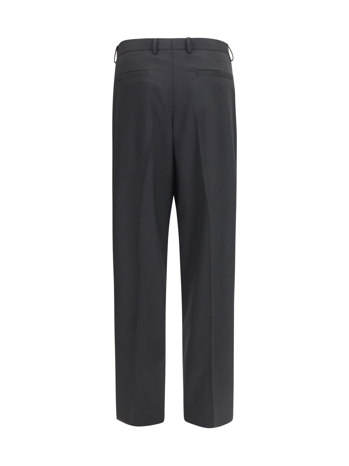 Dolce & Gabbana Wide-leg wool blend tailored Pants - Black