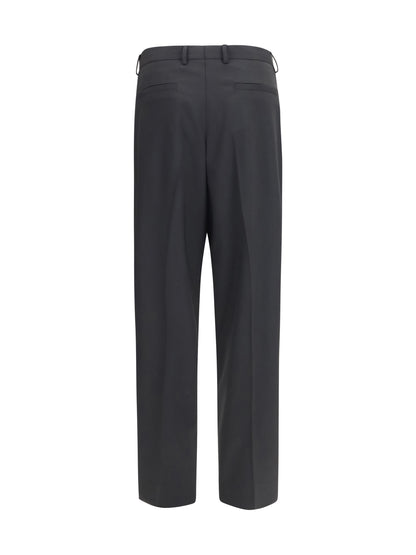 Dolce & Gabbana Wide-leg wool blend tailored Pants - Black