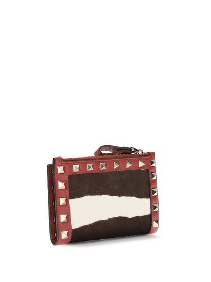VALENTINO GARAVANI Rockstud animalier Coin Purse