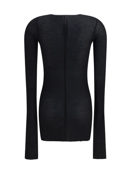 Rick Owens long-sleeve Top - Black