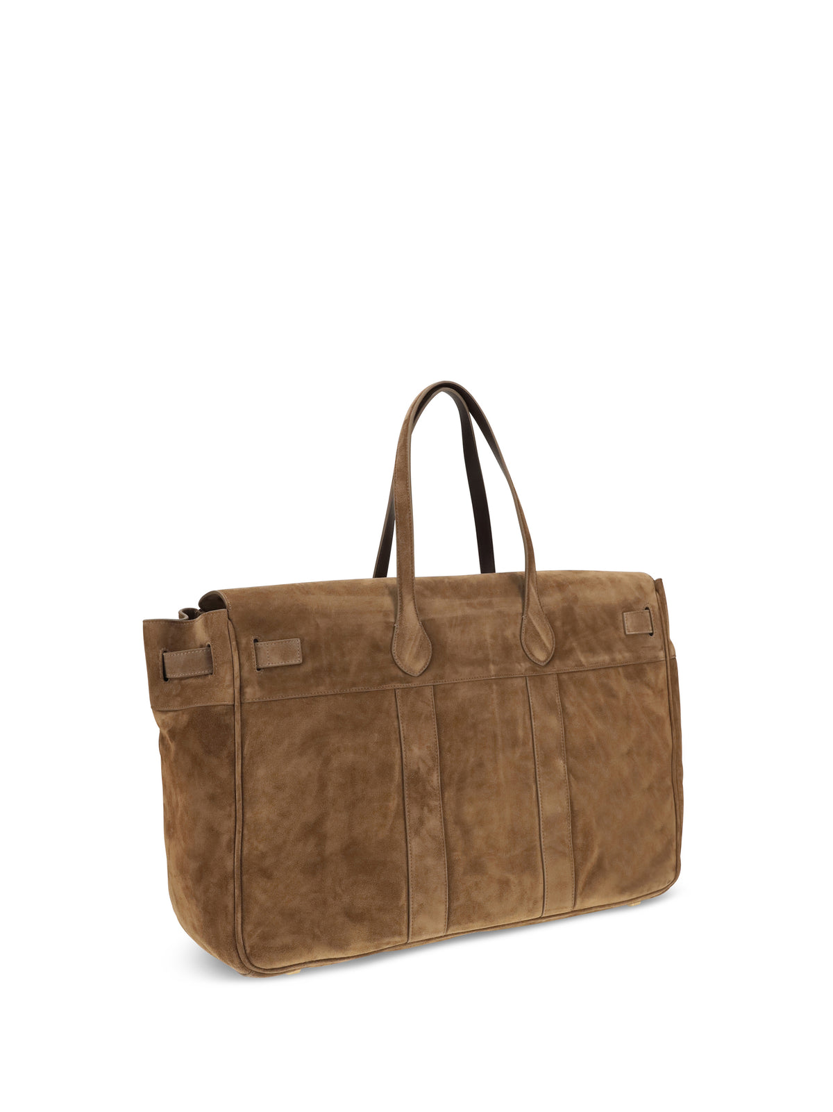 Brunello Cucinelli Explorer suede Travel Bag - Caramello