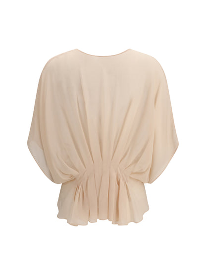 MAX MARA Cape-Style Silk Shirt