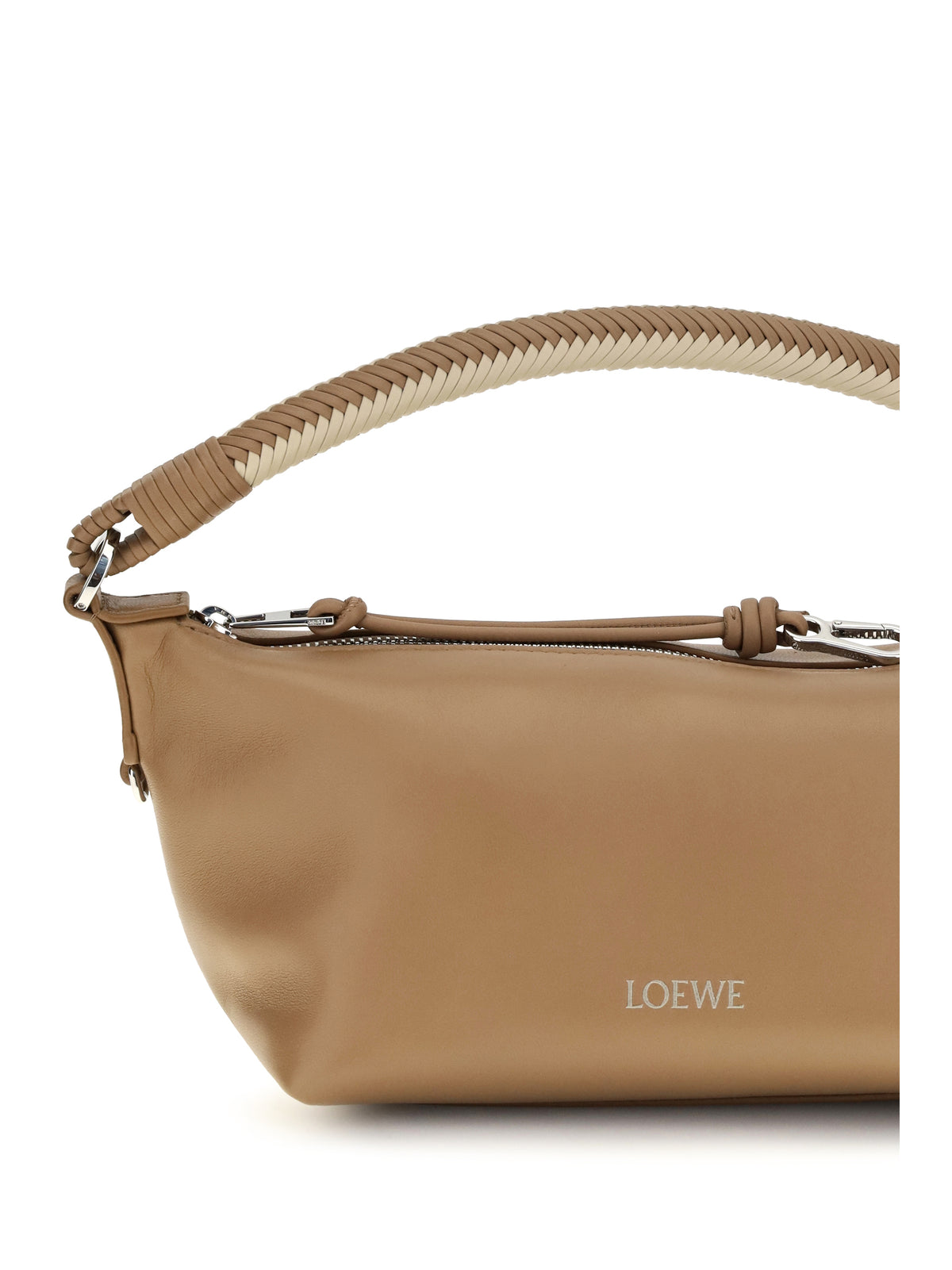 Loewe Mini Cala lamb leather Shoulder Bag - Mocha/Beige