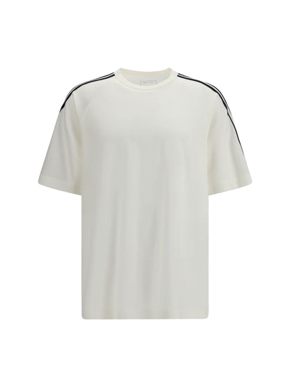 Y-3 Short Sleeve 3-Stripes T-shirt - Cwhite