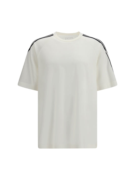 Y-3 Short Sleeve 3-Stripes T-shirt - Cwhite