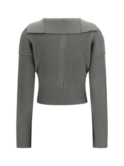Rick Owens Euca Virgin Wool Sweater with V neck