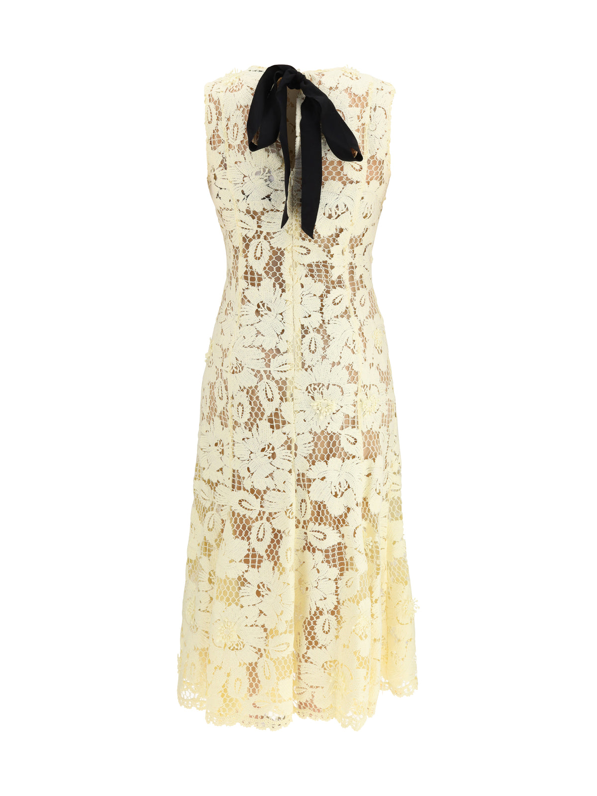 Self-Portrait Crochet lace midi Dress - Yellow