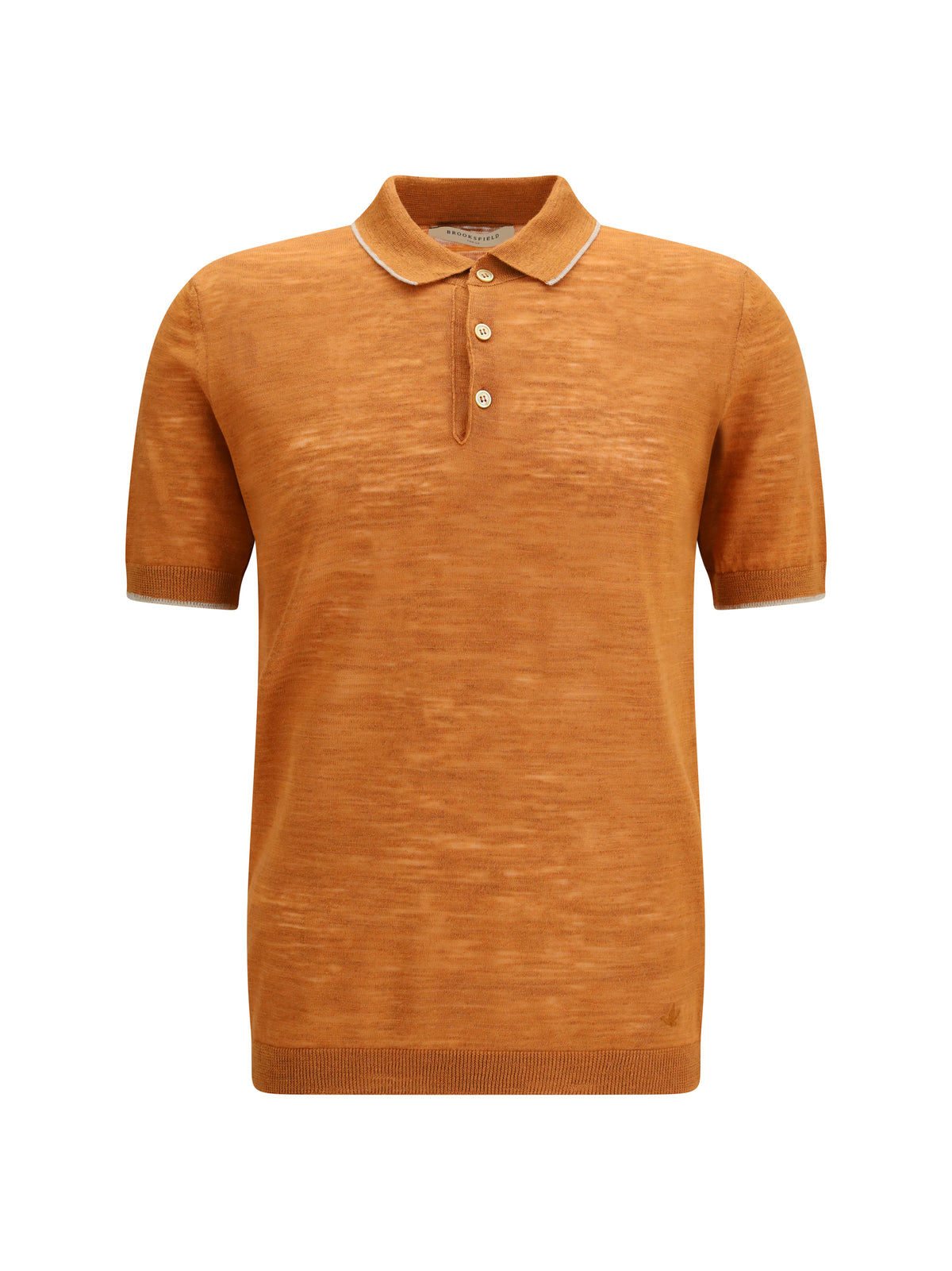Brooksfield Linen blend Polo - Fox