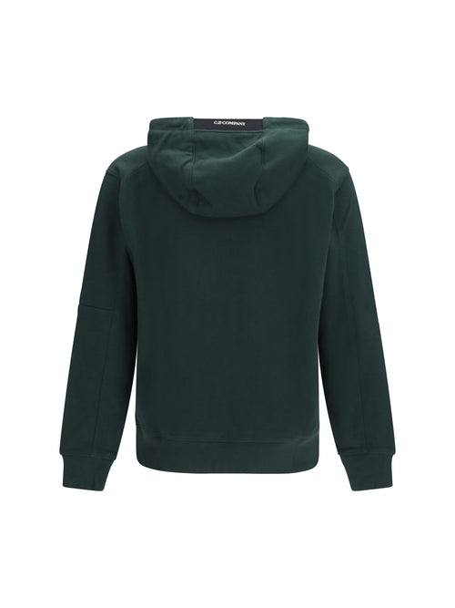 C.P. Company Diagonal-weave cotton fleece Hooded Sweatshirt - Ponderosa Pine