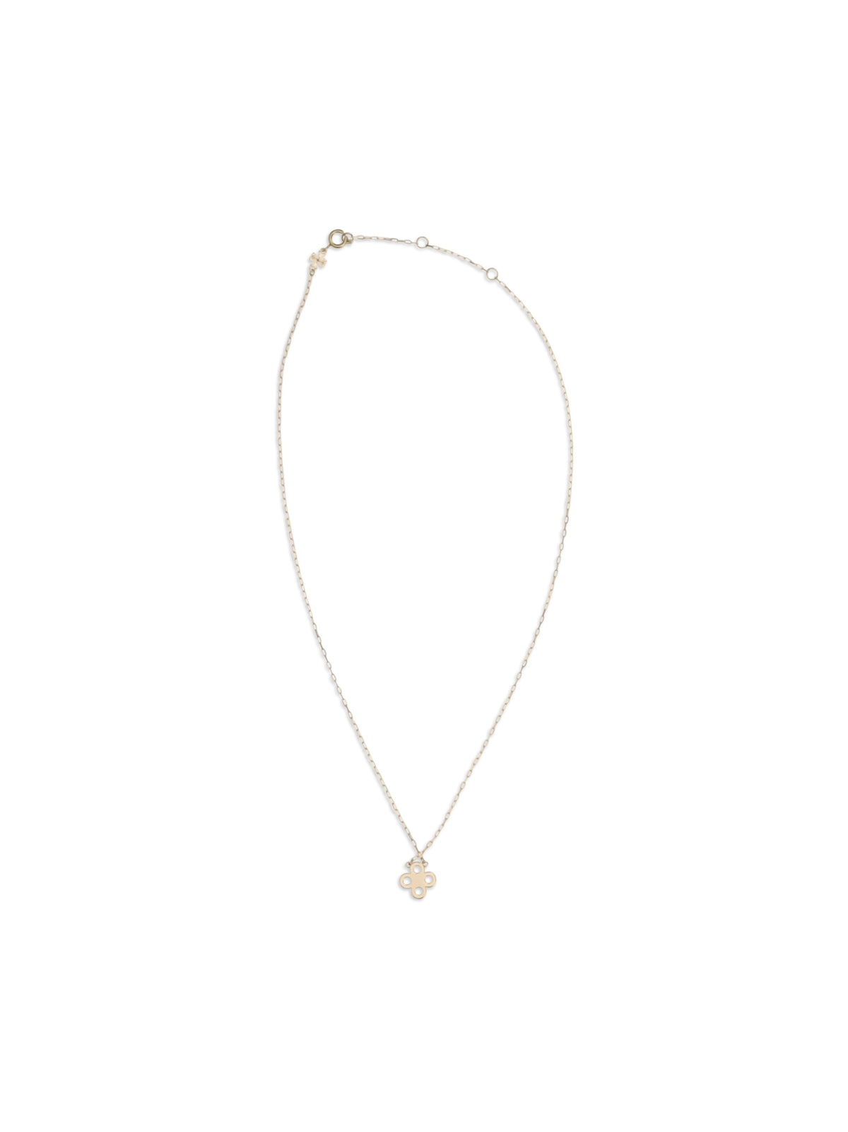 Tory Burch Forget Me Not Clover Pendant Necklace - Tory Gold