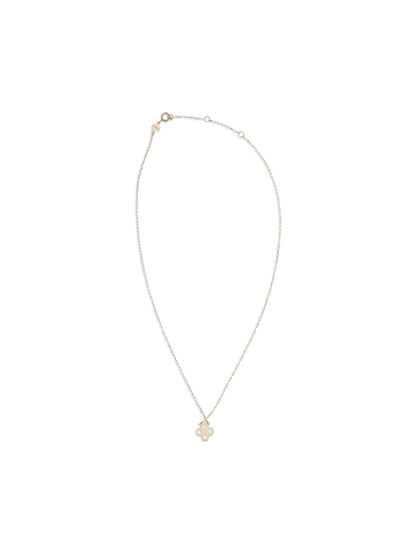 Tory Burch Forget Me Not Clover Pendant Necklace - Tory Gold