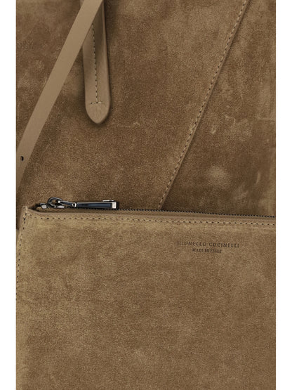 BRUNELLO CUCINELLI Suede BC Tote Bag