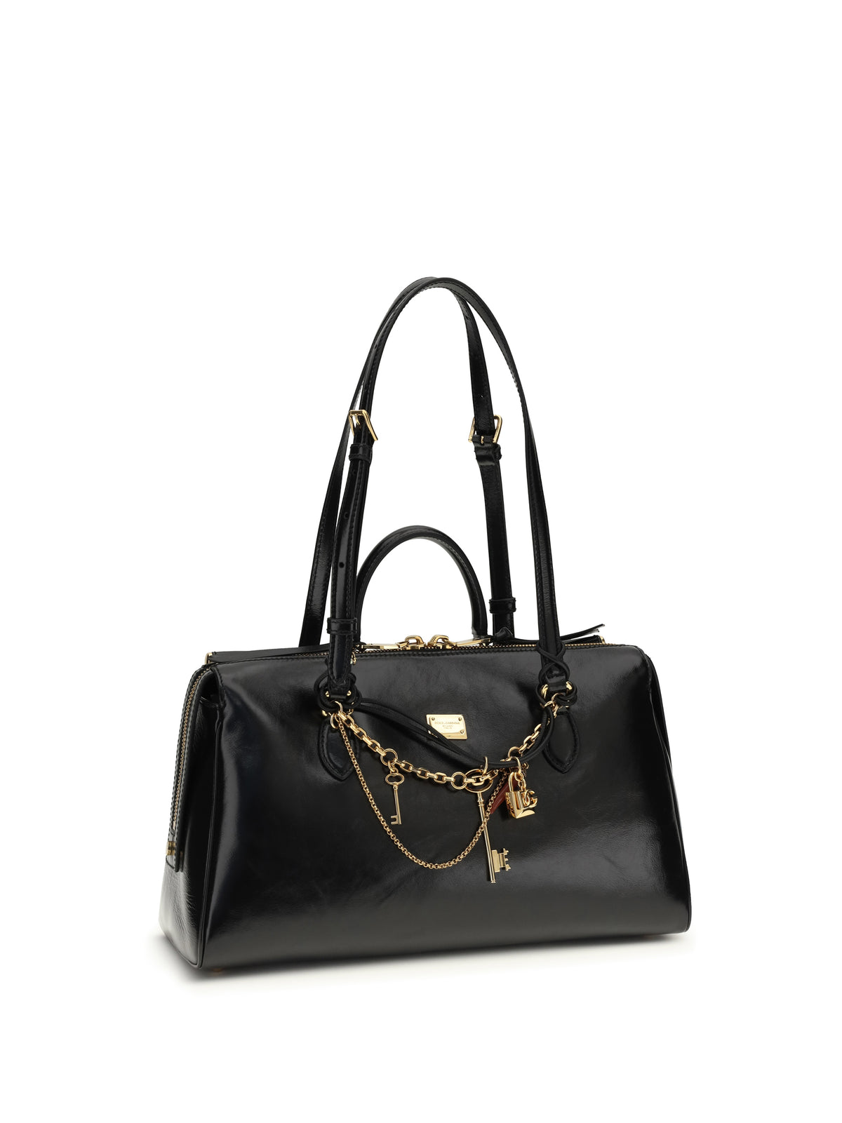 Dolce & Gabbana Vittoria medium Handbag - Black/Ottone