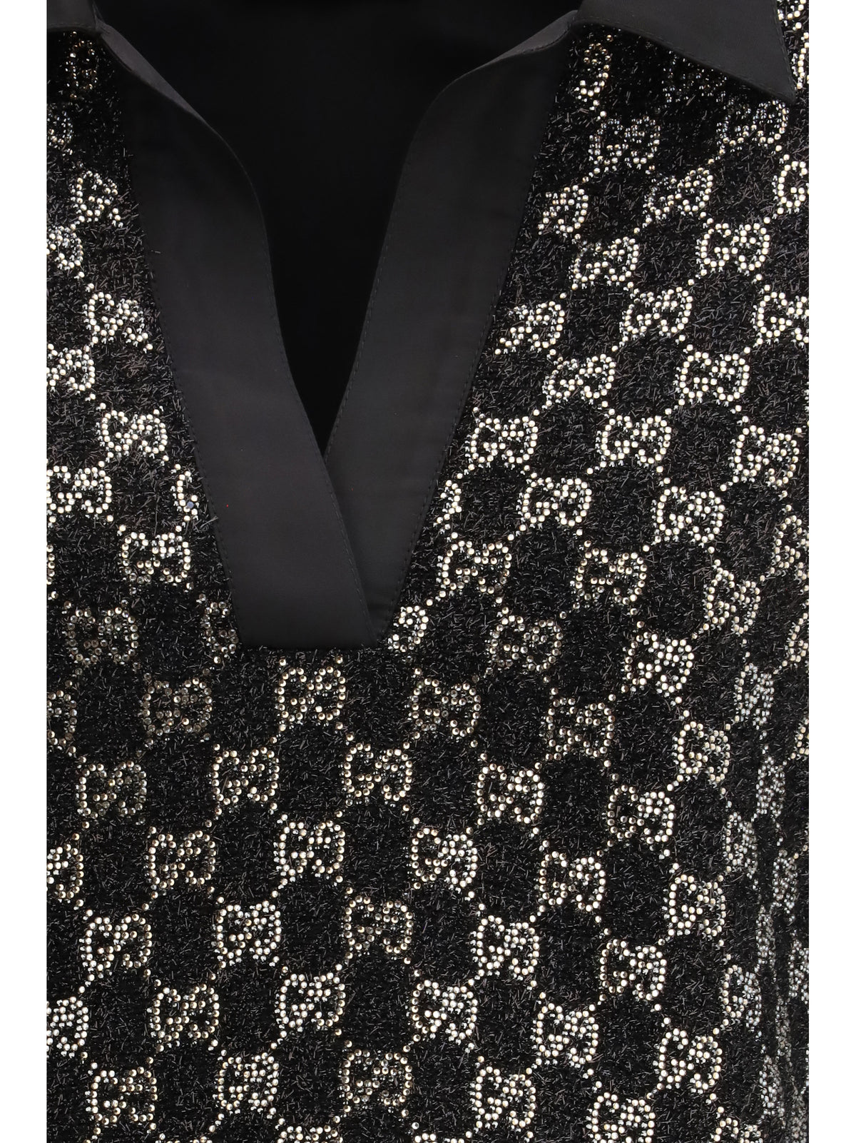 Gucci Wool lamé tweed Top - Black