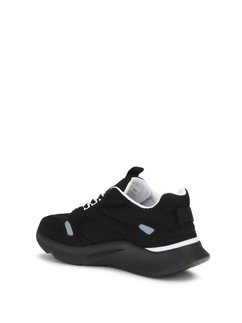 Valentino Garavani Demivee mesh and suede Sneakers - Black/Black/Grey C/White/Ne-Bia-Ne