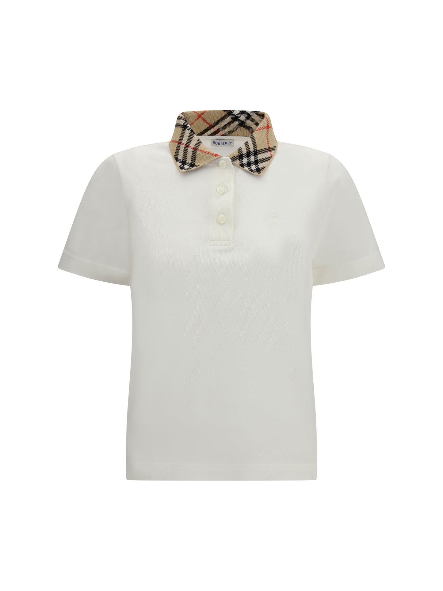 BURBERRY Check cotton Polo Shirt