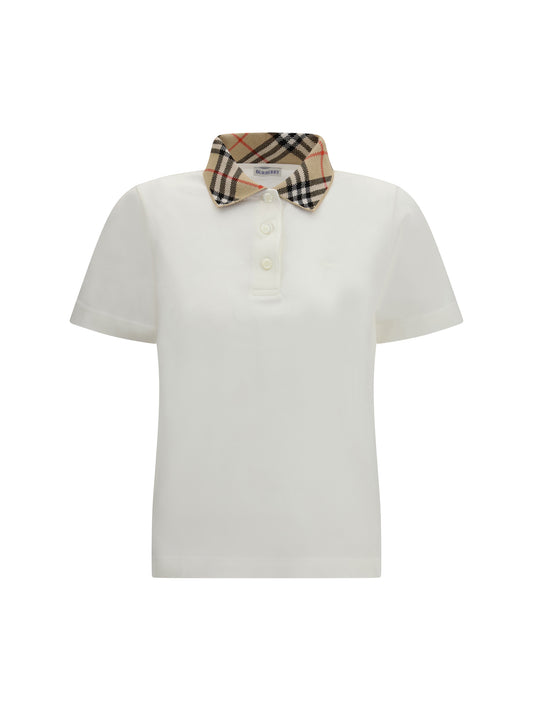 BURBERRY Check cotton Polo Shirt