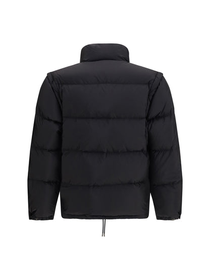 Prada Puffer Jacket Re-Nylon with Triangle Logo - Black