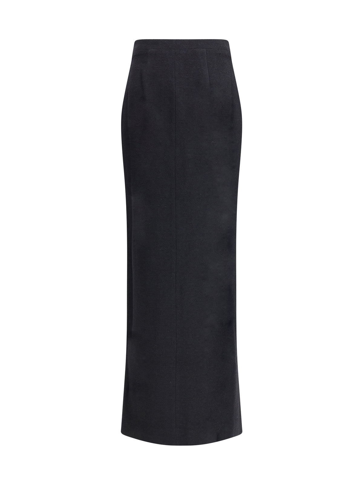 Alessandra Rich Tweed long Skirt - Black