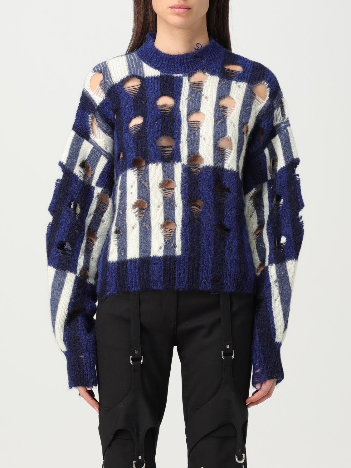 Off White Sweater Woman Blue