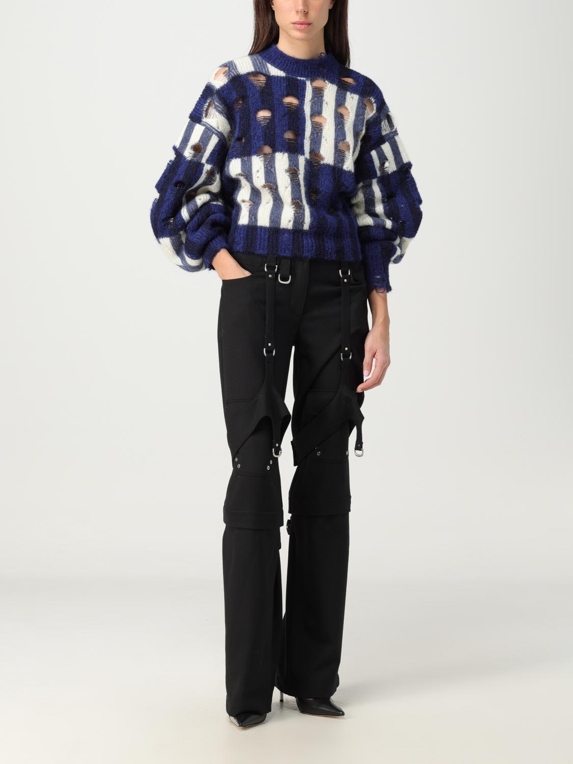 Off White Sweater Woman Blue