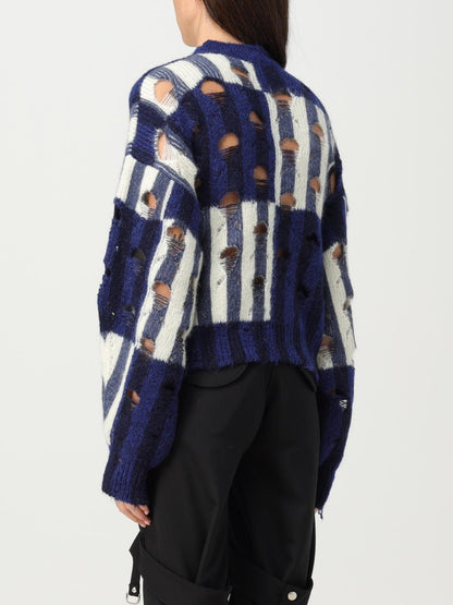 Off White Sweater Woman Blue