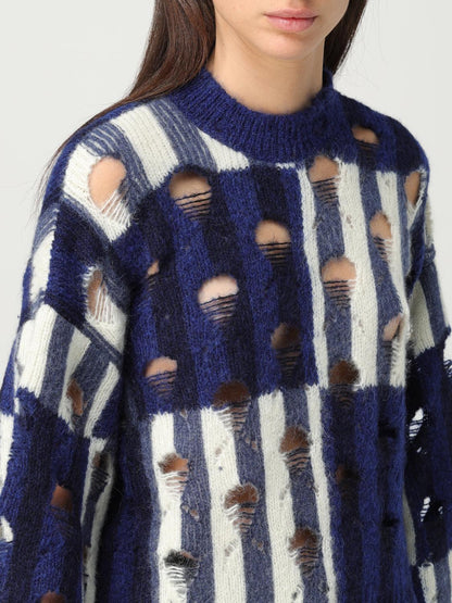 Off White Sweater Woman Blue