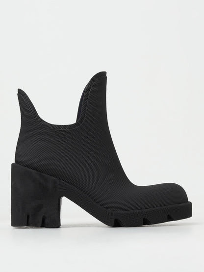 Burberry Flat Ankle Boots Woman Black