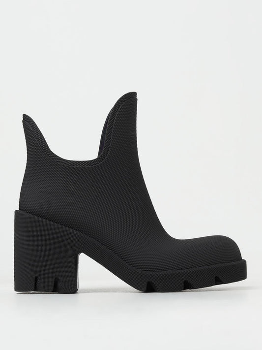 Burberry Flat Ankle Boots Woman Black