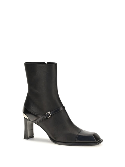 Alexander McQueen Niko Ankle Boots - Black/Silver