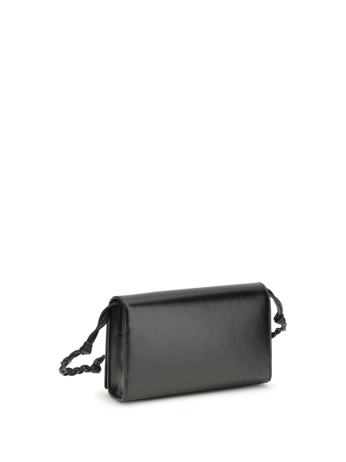 Jil Sander Tangle Wallet with shoulder strap - Black
