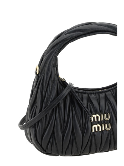 Miu Miu Wandler Hobo Handbag - Black