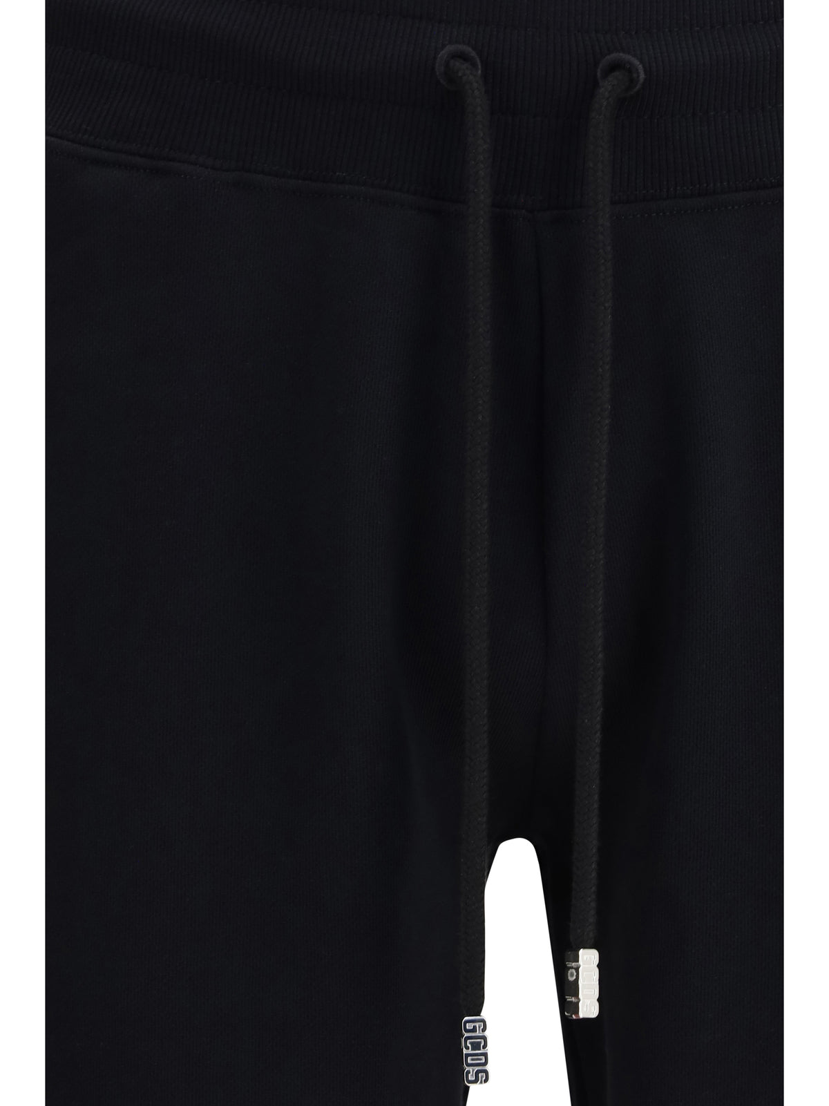 GCDS Brushed Cotton Sweatpants - Black/Red