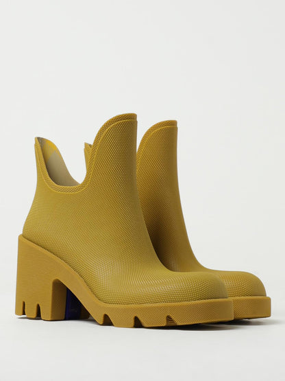 Burberry Flat Ankle Boots Woman Beige