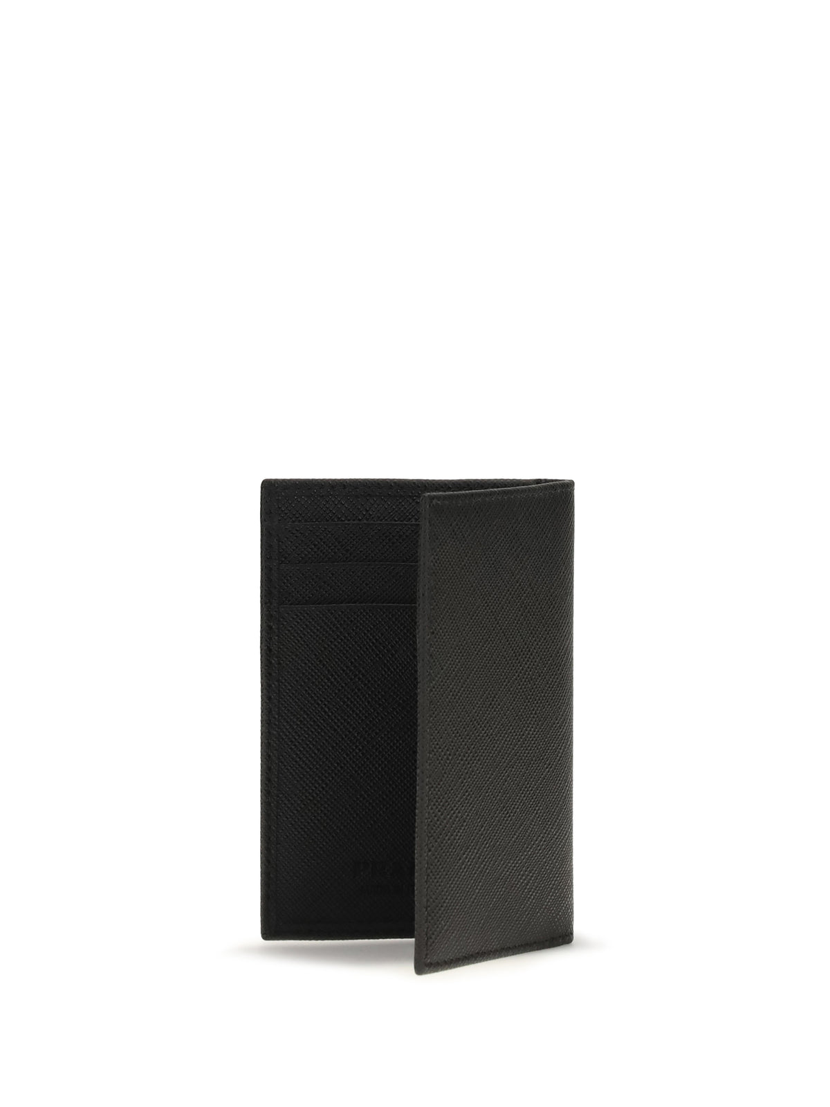 Prada Leather Card Holder - Black
