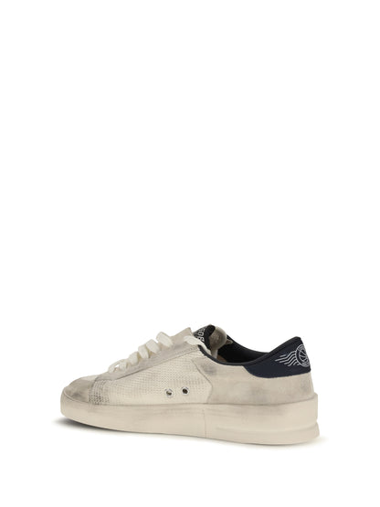 Golden Goose Stardan Sneakers in suede - Beige/Ink Blue